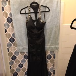 Long black gown